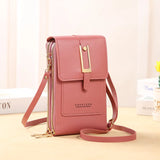 Women's Soft Leather Wallet Crossbody Bag Shoulder Strap