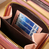 Women's Soft Leather Wallet Crossbody Bag Shoulder Strap