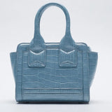 Crocodile Pattern Mini Shoulder Bag
