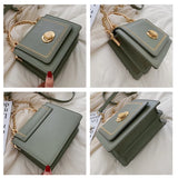 Women's PU Handbags Crossbody Shoulder Bag Solid Messenger Bags