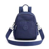 Women's Nylon Small Travel Backpack Messenger Shoulder Bag