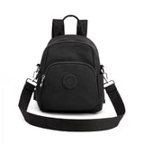 Women's Nylon Small Travel Backpack Messenger Shoulder Bag