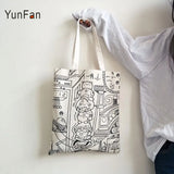 Japanese Comics Canvas Shoulder Bag for Women