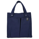 Women's Splicing Tote Bag Casual Shopping Bag Pocket Practical Canvas Bag