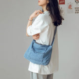 Women's Denim Messenger Shoulder Bag Retro Casual