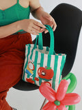 Women's Canvas Shoulder Bag Small Handbag Vintage Purse Casual Tote