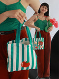 Women's Canvas Shoulder Bag Small Handbag Vintage Purse Casual Tote