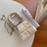 Women's Clutch Purse Handbags Chain Clip Shoulder Bag PU Leather