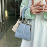 Women's Clutch Purse Handbags Chain Clip Shoulder Bag PU Leather