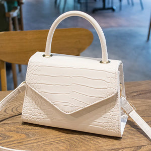 Crocodile Cross-body Small Square Bag for Women