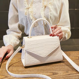 Crocodile Cross-body Small Square Bag for Women