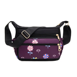 Women's Large Capacity Crossbody Bag Multi-layer Shoulder Backpack