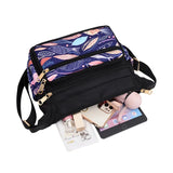 Women's Large Capacity Crossbody Bag Multi-layer Shoulder Backpack