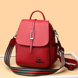 Leather Backpack for Teenage Girls School
