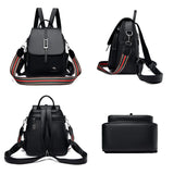 Leather Backpack for Teenage Girls School