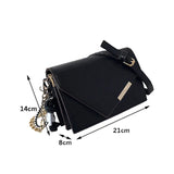 Women's Square Shoulder Bags With Chain High Retro Messenger Travel Bags