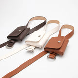 Women's PU Leather Fanny Pack Hip Purse Key Wallet