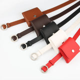 Women's PU Leather Fanny Pack Hip Purse Key Wallet