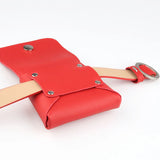 Women's PU Leather Fanny Pack Hip Purse Key Wallet