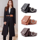 Women's PU Leather Fanny Pack Hip Purse Key Wallet
