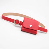 Women's PU Leather Fanny Pack Hip Purse Key Wallet