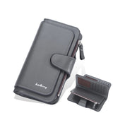 Women's Buckle Long Wallet Zipper Wallet Clip