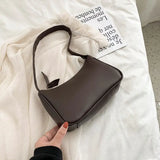 Retro PU Leather Shoulder Bag Casual Women Hobos Winter Handbags