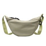 Women's Leather Handbags Solid Canvas Shoulder Chest Bag Purse