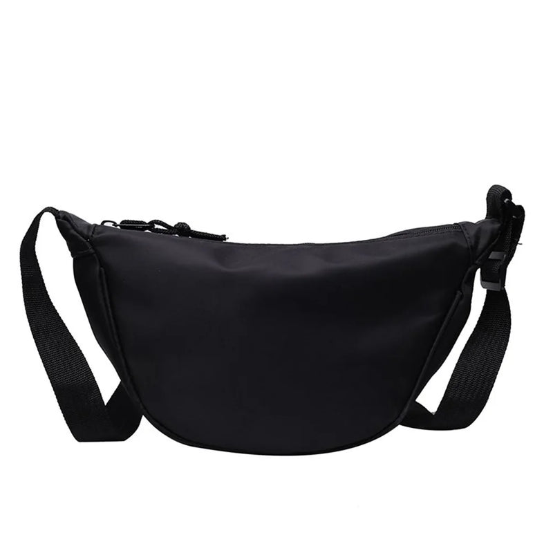 Women's Leather Handbags Solid Canvas Shoulder Chest Bag Purse