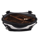 Women's Retro Striped One Shoulder Messenger Bag Large Capacity Handbag