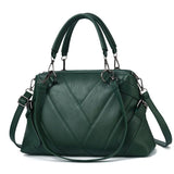 Women's Retro Striped One Shoulder Messenger Bag Large Capacity Handbag