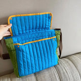 Women's Diaper Organizer Shoulder Bag Quilted Cotton Mommy Bags Baby Bag