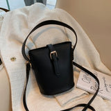 Women's Bucket Shaped Shoulder Bag Crossbody Large Capacity