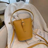 Women's Bucket Shaped Shoulder Bag Crossbody Large Capacity
