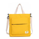 One Shoulder Canvas Bag Literature and Art College Backpack