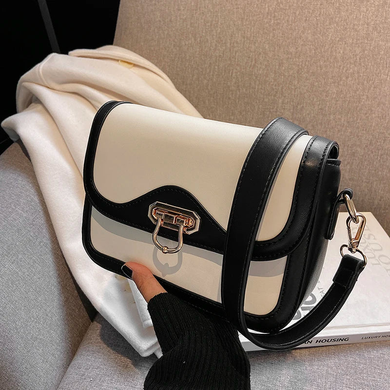 Large Capacity Women's Shoulder Bag PU Leather Clutch Handbag