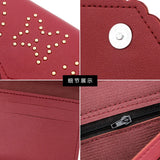 Women's Lace Double Cap Wool Ball Long Wallet