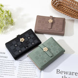 Women's Small Fresh Print Zipper Buckle Wallet
