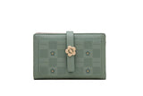 Women's Small Fresh Print Zipper Buckle Wallet
