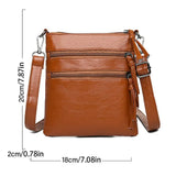 Women's Medium Crossbody Bag with Zipper Pocket