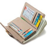 Women's PU Threefold Wallet Medium and Long Wallet