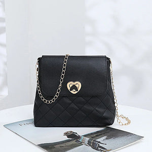 Women's One Shoulder Chain Bag Rhombic Pattern Crossbody Small Square Bag