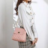 Women's One Shoulder Chain Bag Rhombic Pattern Crossbody Small Square Bag