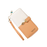 Women's PU Wallet Mini Handheld Money Pouch with Lanyard