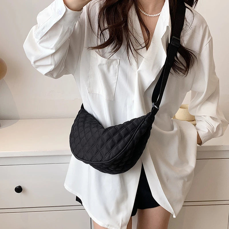 Solid Crossbody Bag for Girls Ladies Handbag