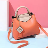 Women's Shoulder Bag Casual Handbag Zipper Messenger Bag Pu Leather