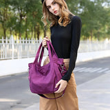 Large Capacity Women's Shoulder Bag High Nylon Tote Crossbody