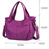 Large Capacity Women's Shoulder Bag High Nylon Tote Crossbody