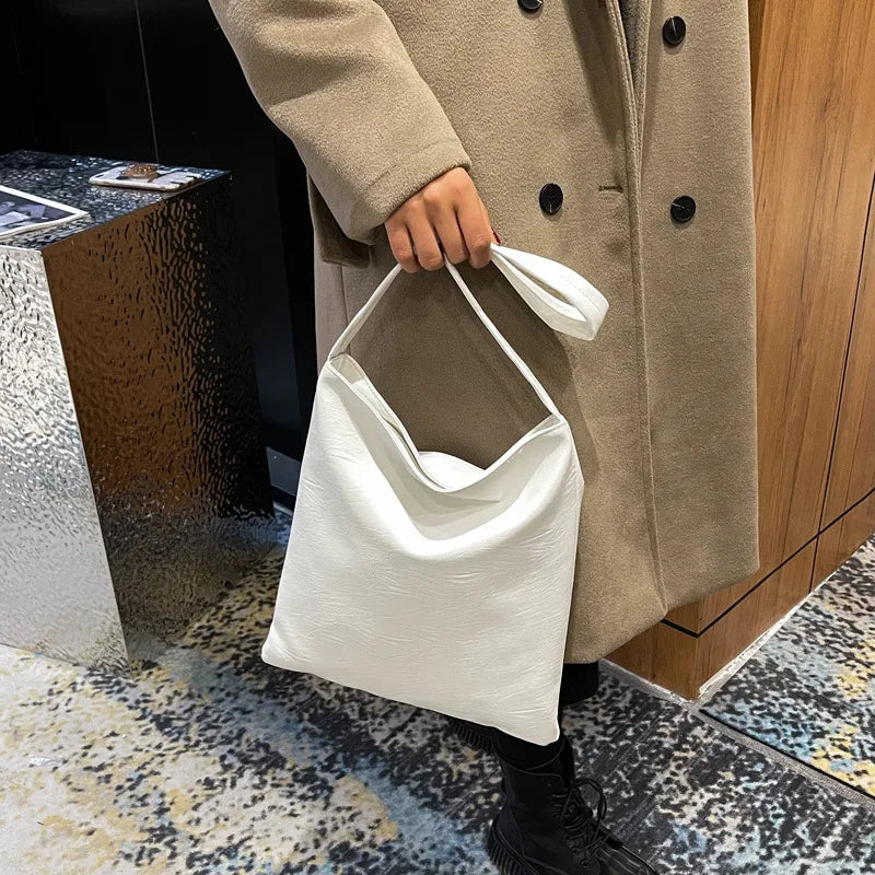 Women's Shoulder Bag Casual Messenger Bag Solid Style Vintage Envelope Bag