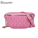 Women's Large Capacity Thread Chest Bag Crossbody Messenger Handbag